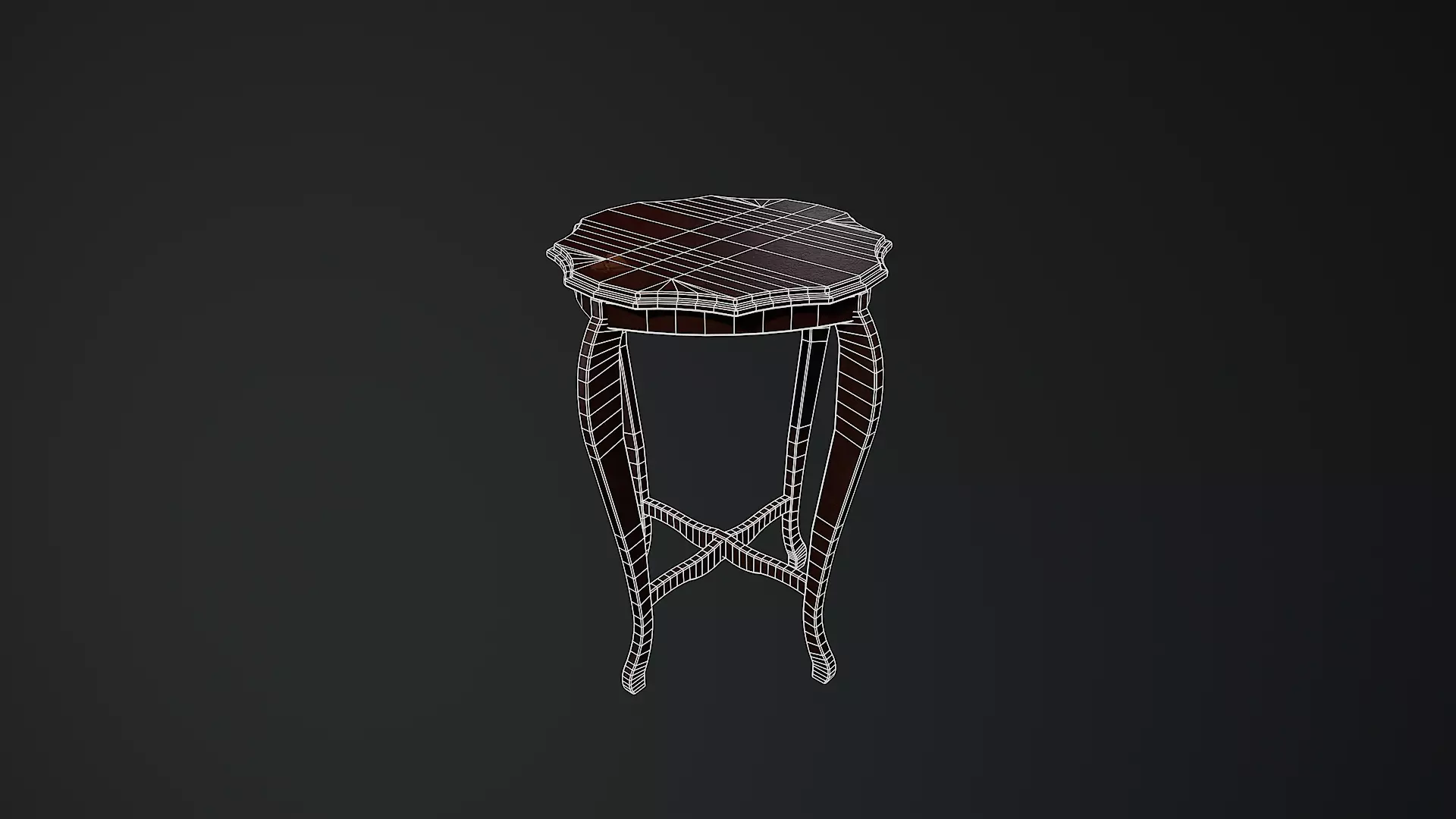 Low-Poly Horror Living Room Pack Low-poly 3D model_55