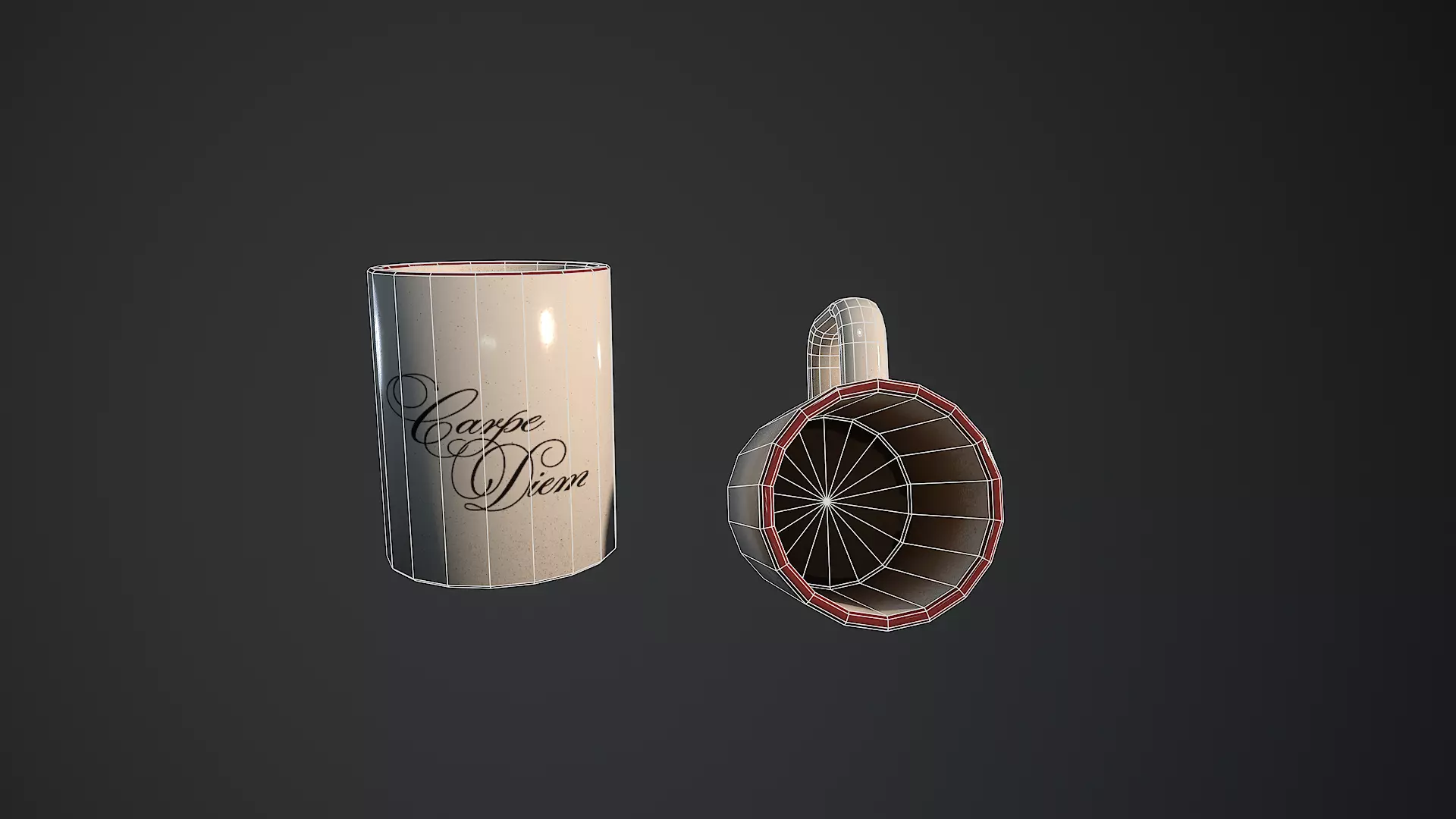 Low-Poly Horror Living Room Pack Low-poly 3D model_22