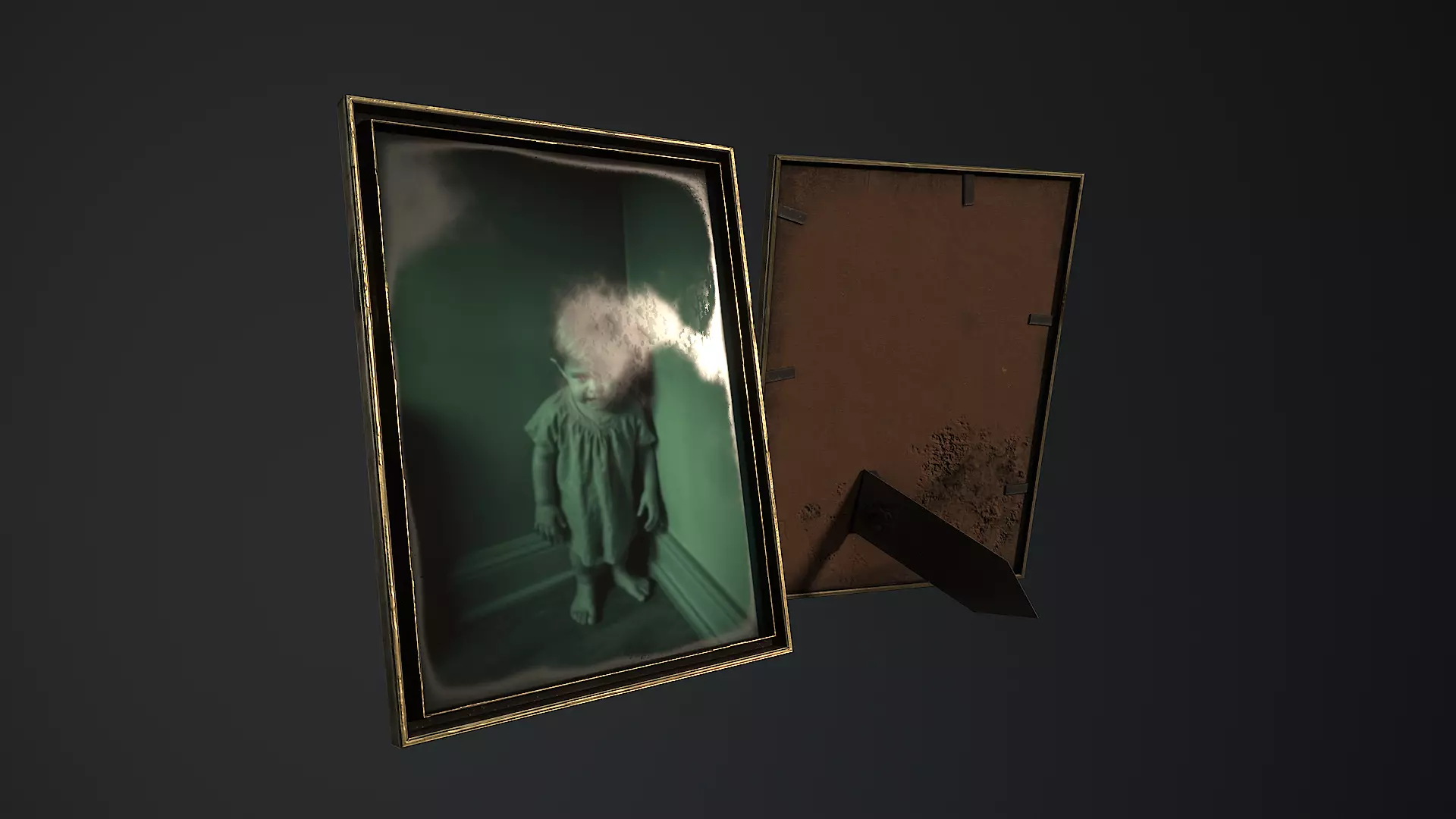 Low-Poly Horror Living Room Pack Low-poly 3D model_44