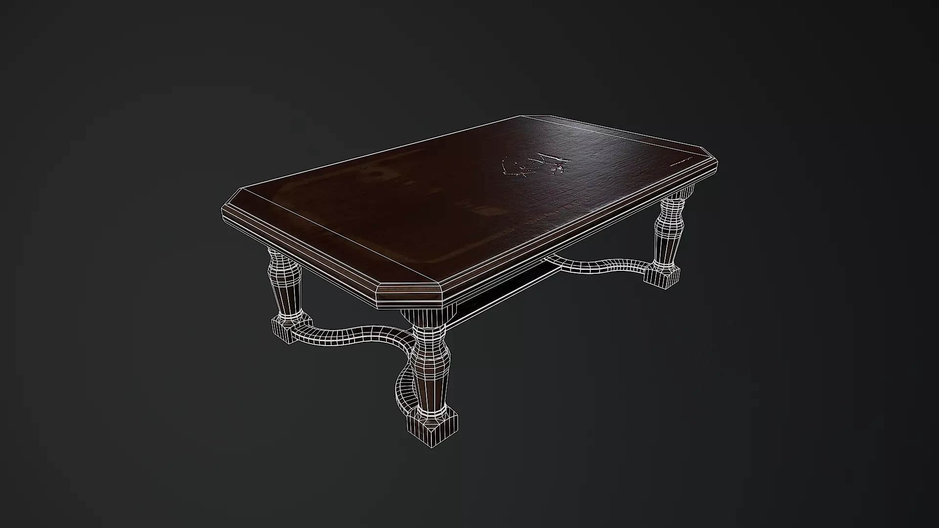 Low-Poly Horror Living Room Pack Low-poly 3D model_61