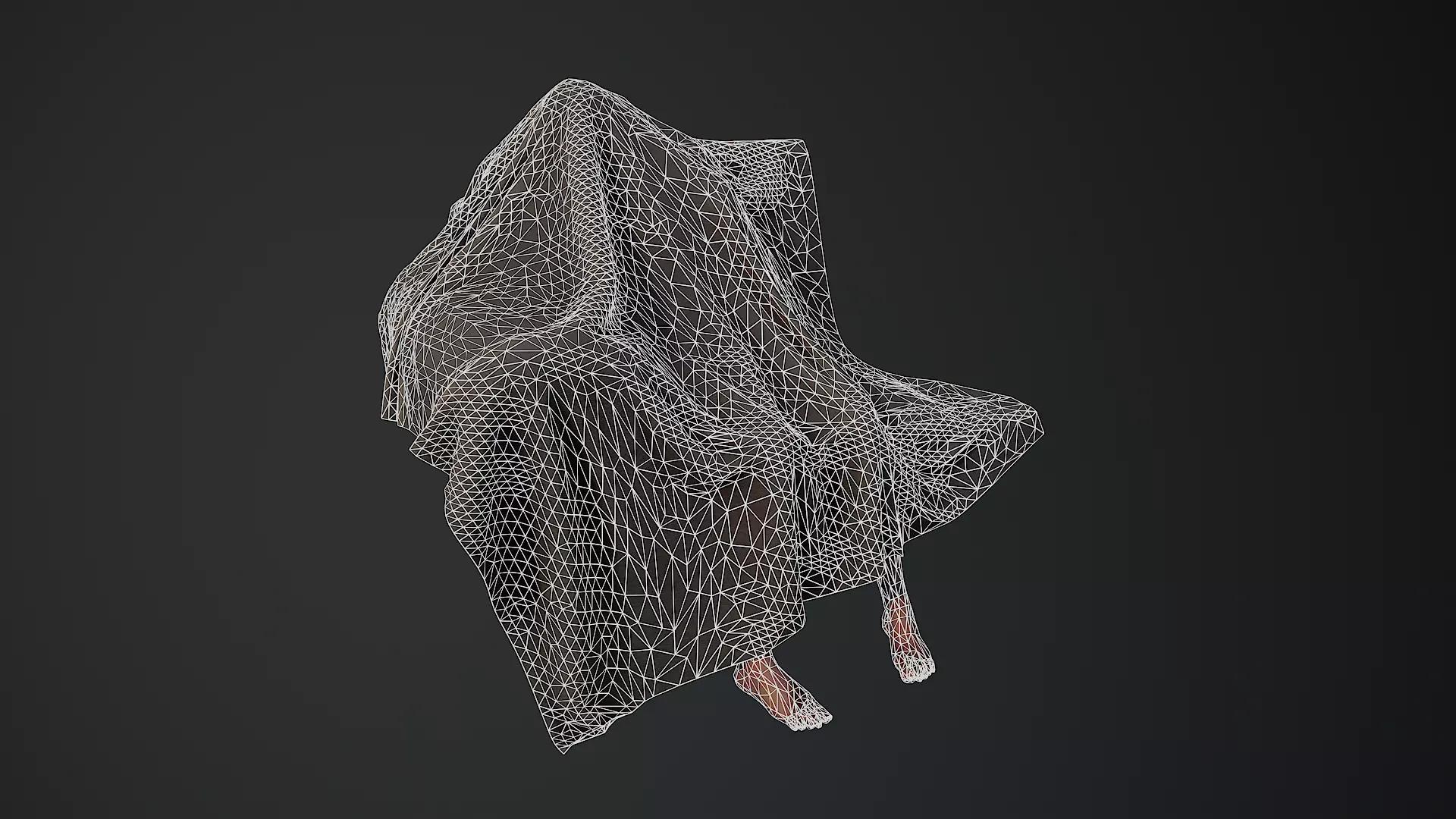 Low-Poly Horror Living Room Pack Low-poly 3D model_20