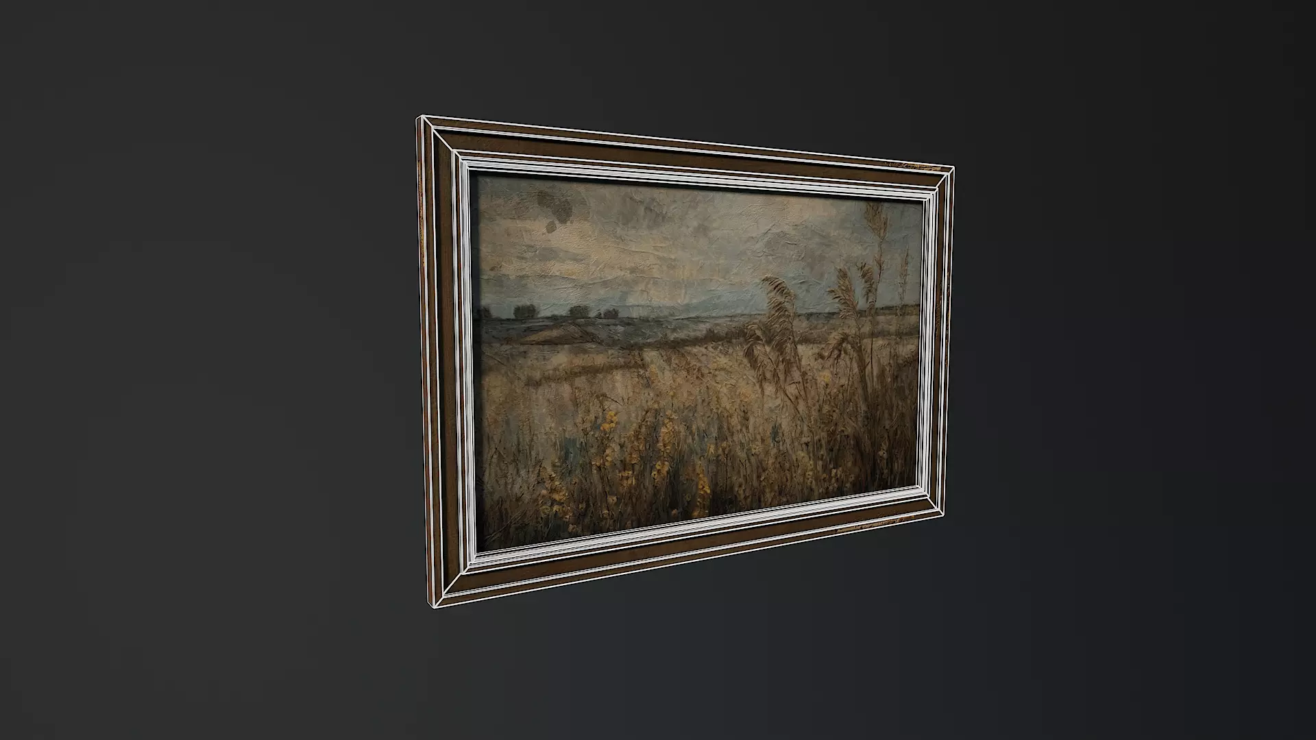 Low-Poly Horror Living Room Pack Low-poly 3D model_37