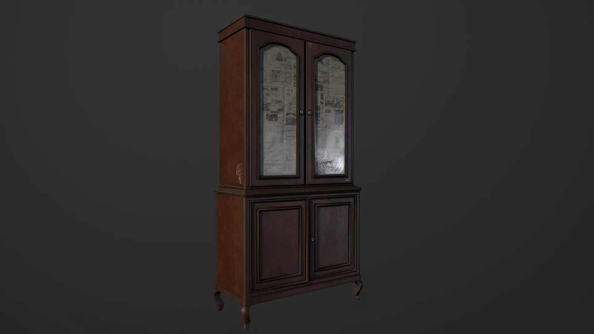 Low-Poly Horror Living Room Pack Low-poly 3D model_52