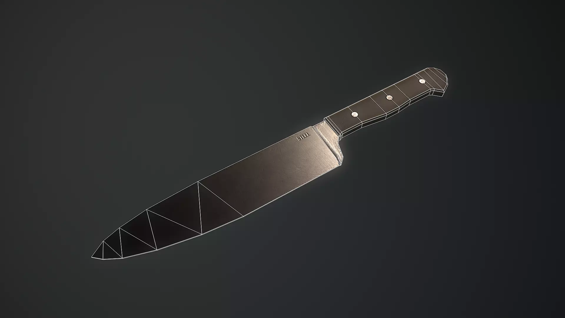 Low-Poly Horror Living Room Pack Low-poly 3D model_31