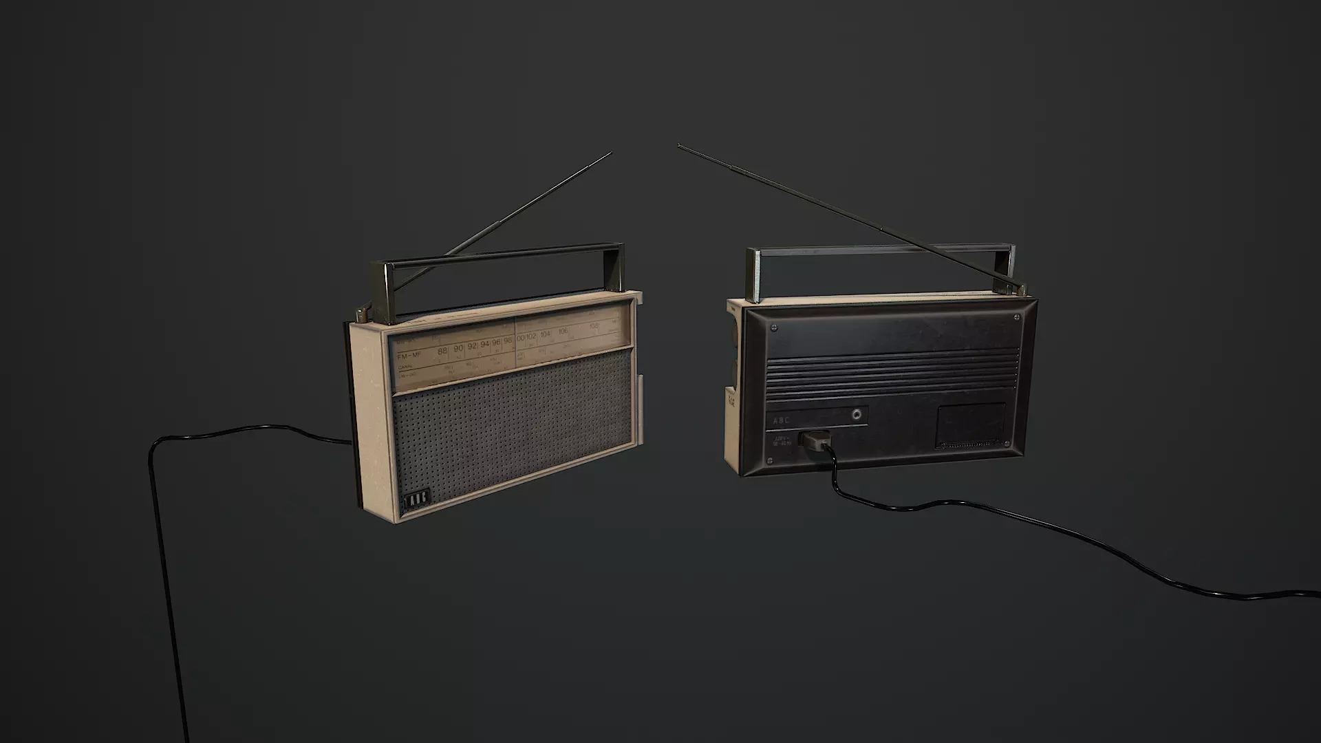 Low-Poly Horror Living Room Pack Low-poly 3D model_46