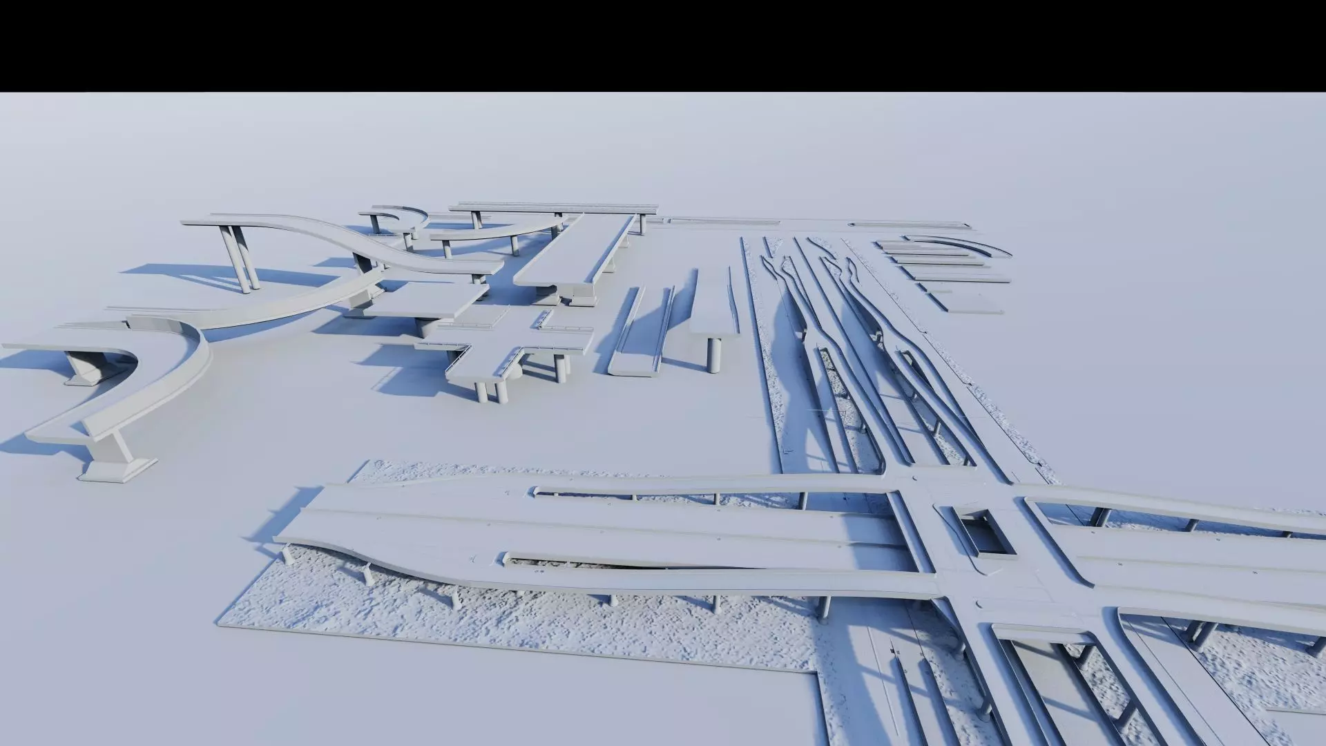 Road Pack - Extended-City Roads 3D model_13
