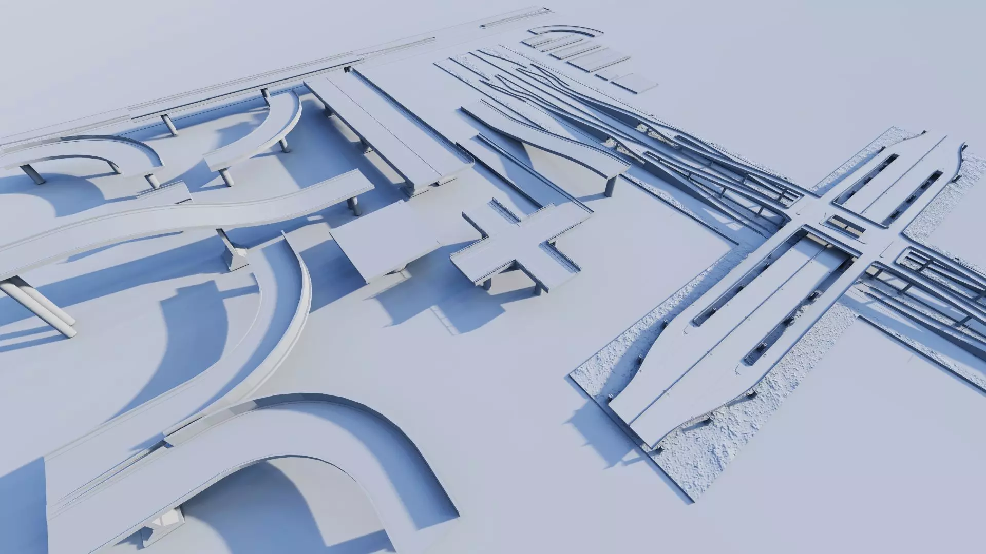 Road Pack - Extended-City Roads 3D model_16