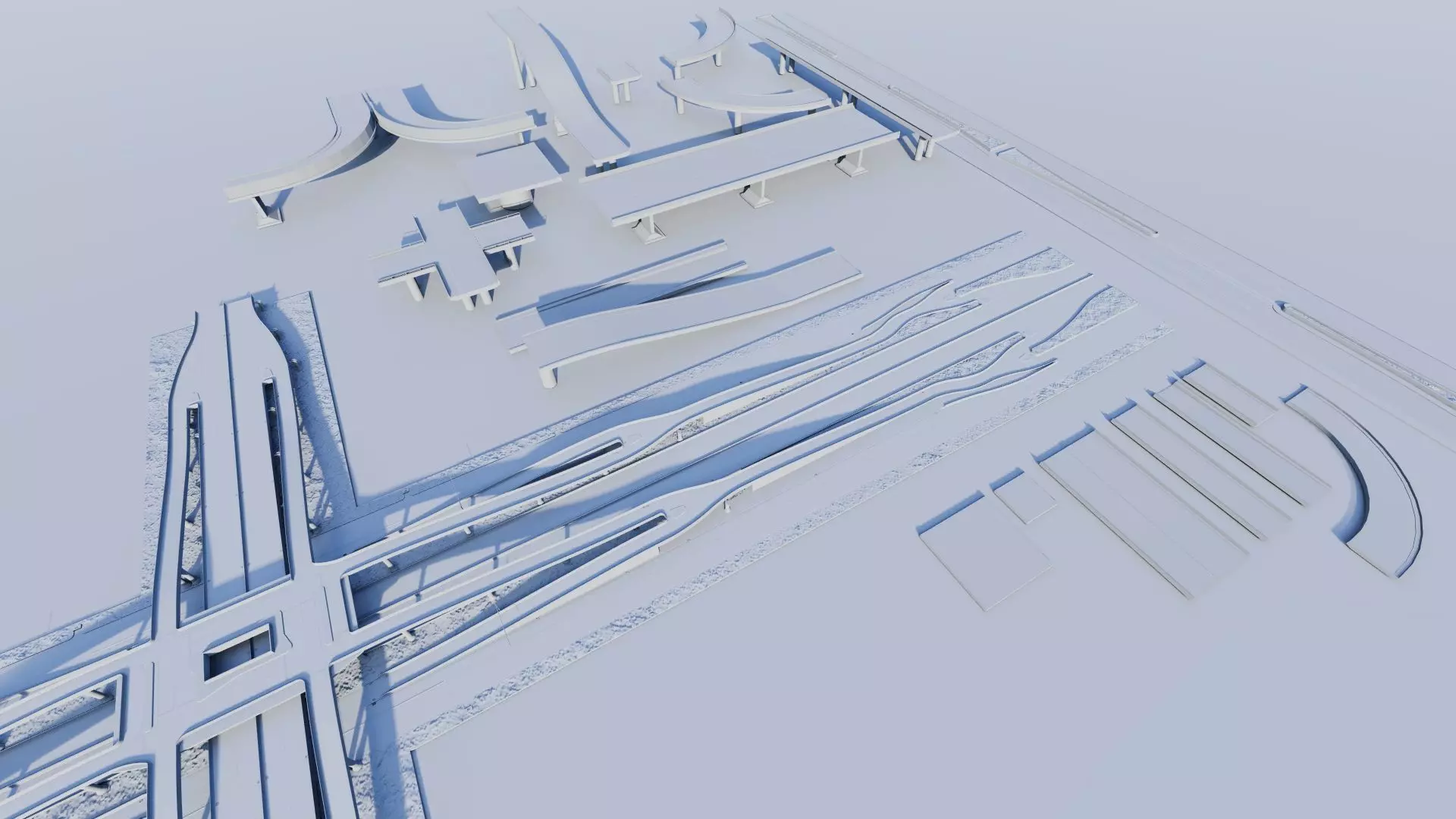 Road Pack - Extended-City Roads 3D model_18