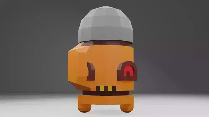 Mutant Bullet Kin Low Polly Model Free low-poly 3D model