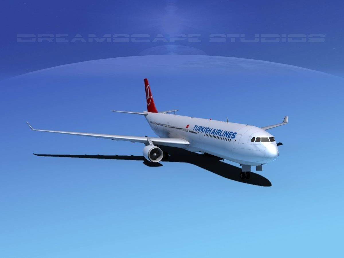 Airbus A330-300 Turkish Airlines 3D model_2