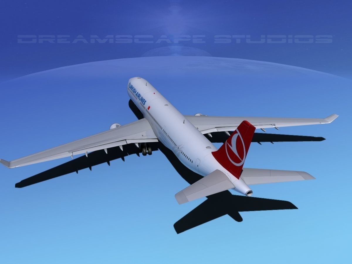 Airbus A330-300 Turkish Airlines 3D model_7