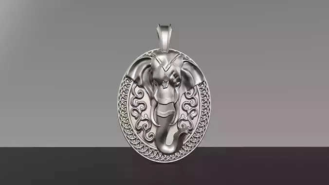The Gardian Elephent Pendent