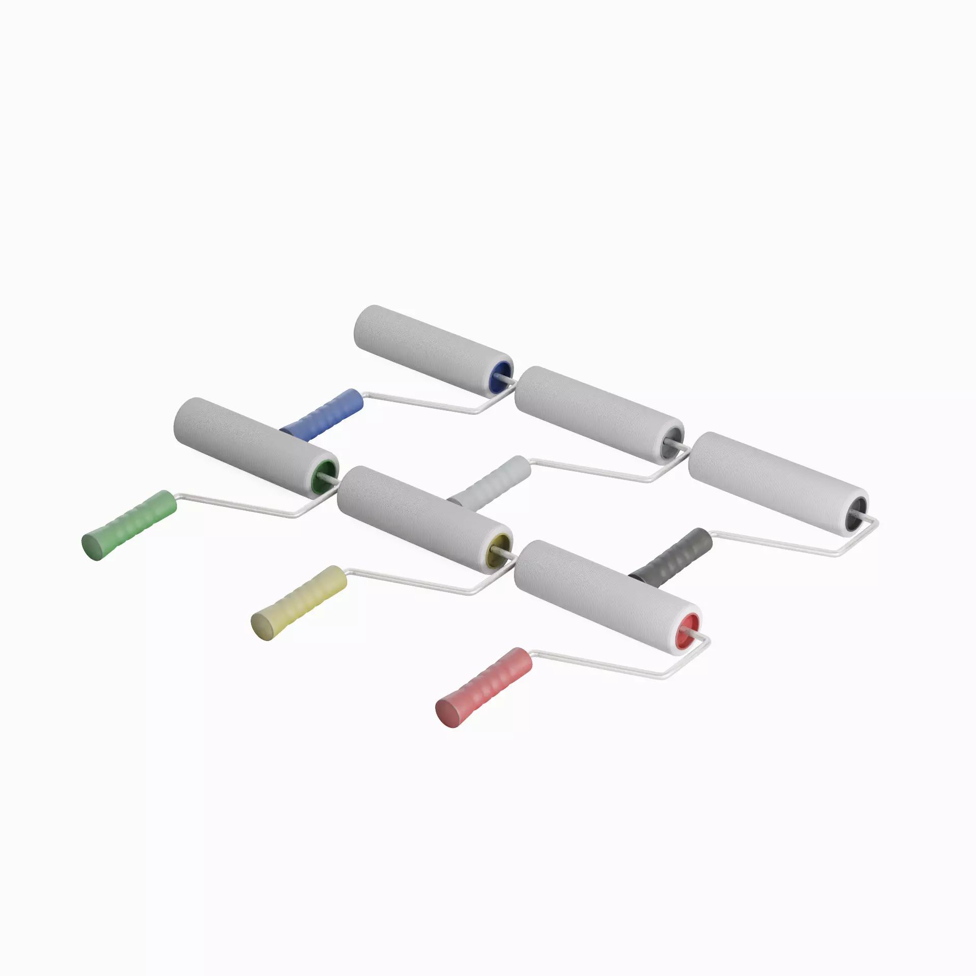 Paint Roller Pack 3D Model Collection_0