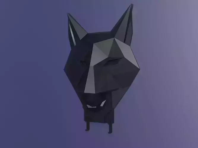 Wolf Head Key Holder  3D Printable Wall Hook