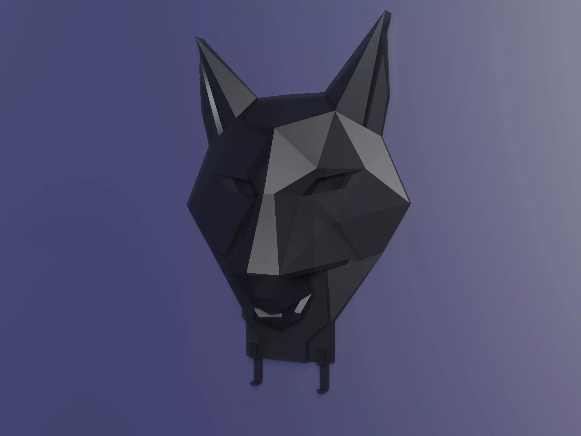 Wolf Head Key Holder 3D Printable Wall Hook 3D print model_0