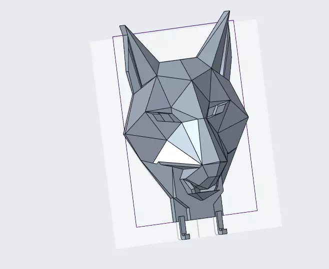 Wolf Head Key Holder 3D Printable Wall Hook 3D print model_3
