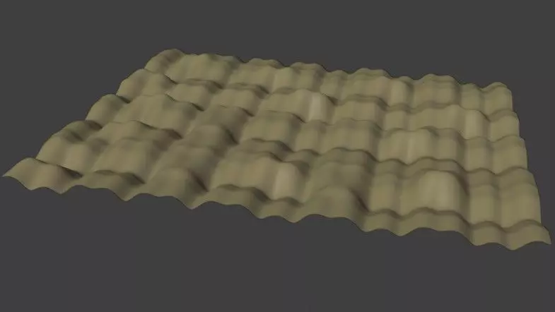 Low Poly Desert Sand Landscape 3D Modelblend obj fbx No Textures Low-poly 3D model_1