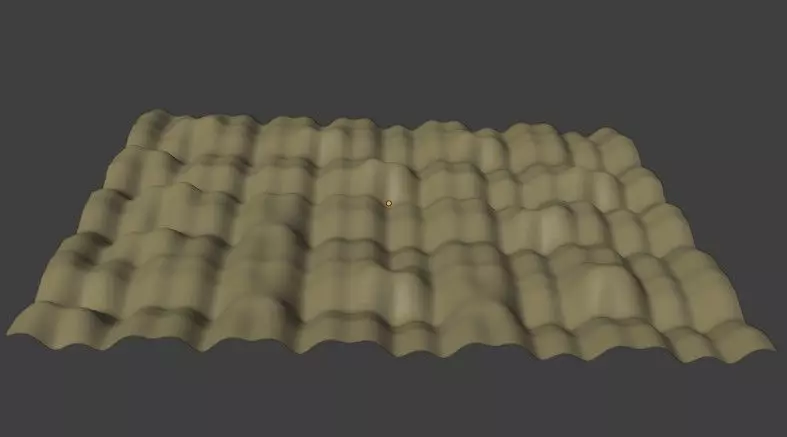 Low Poly Desert Sand Landscape 3D Modelblend obj fbx No Textures Low-poly 3D model_4