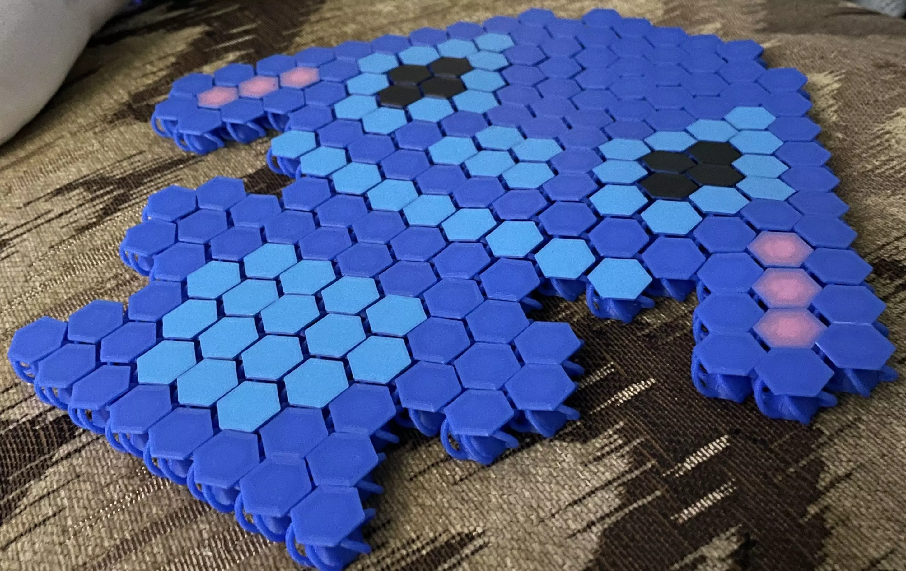 8 Bit Stitch NASA Fabric  Flex Fold and Fidget 3D print model_2