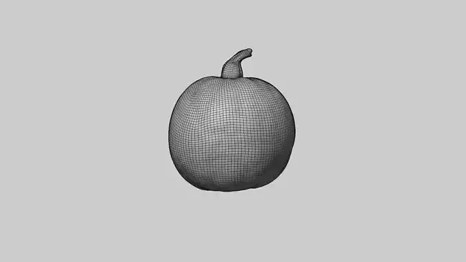Decorative Pumpkin Gourd 04 3D model 7
