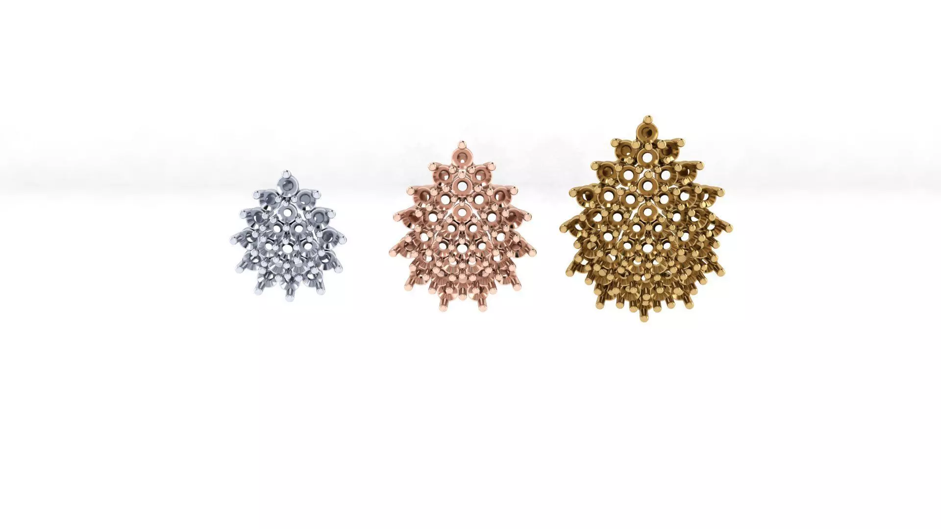 free jewelry pendant and ering Free 3D print model