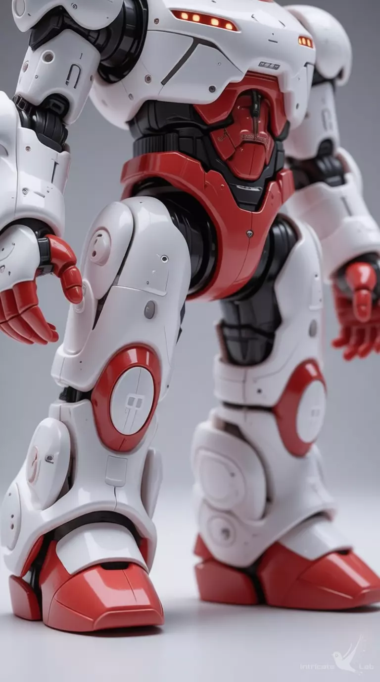 Cute Robot Bunny 3D Model Glowing Eyes Chibi Design Low-poly 3D model_7