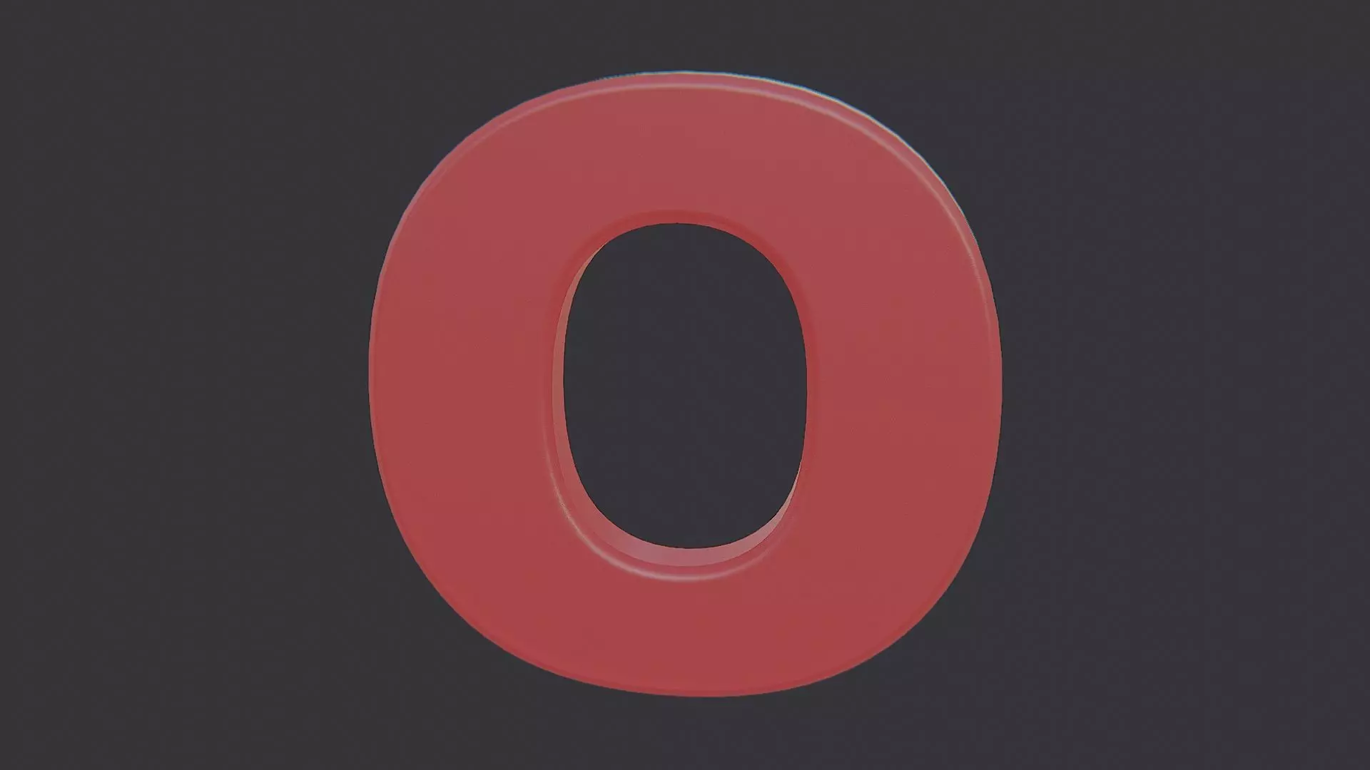 Theater Marquee Letter O Low-poly 3D model_2