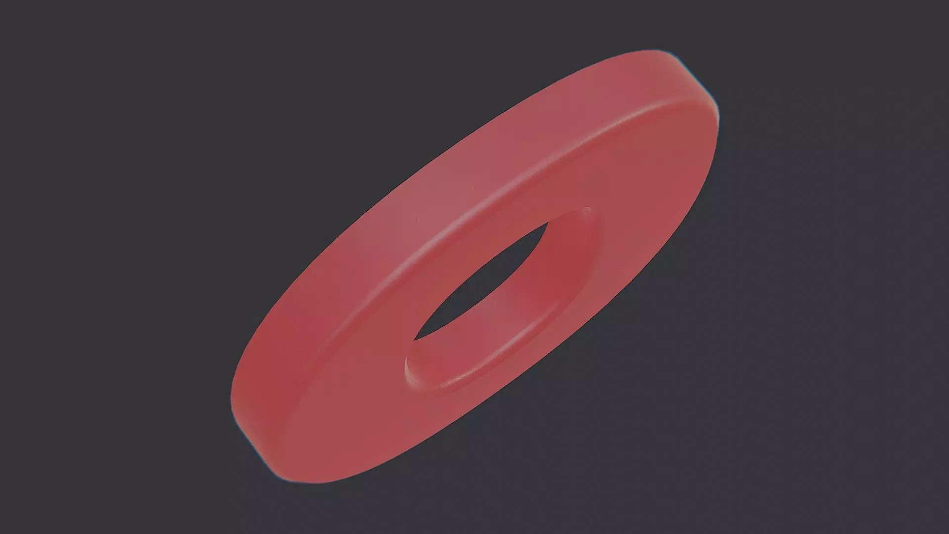 Theater Marquee Letter O Low-poly 3D model_4