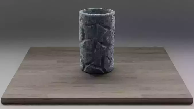 stl-Rock mosaic vase-3d print-cnc-diy files