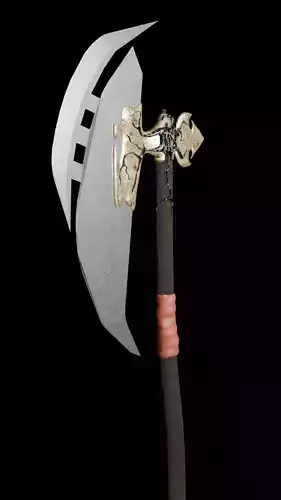 Crimson Oath Fantasy War Axe