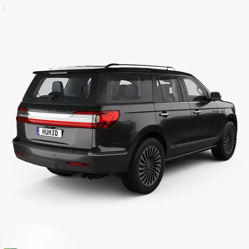  Lincoln Navigator Black Label with HQ interior 2017 3D model_3