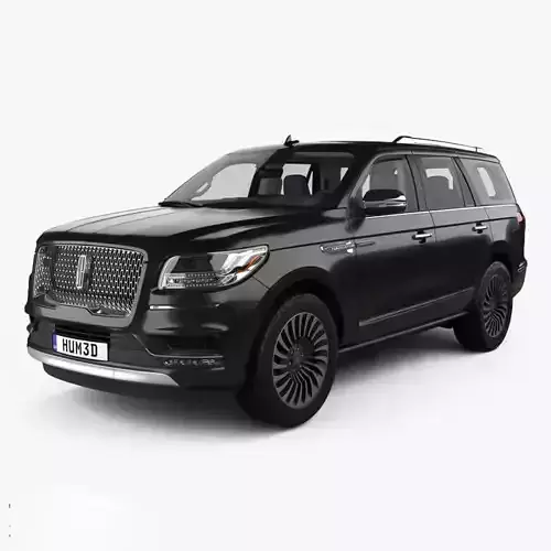  Lincoln Navigator Black Label with HQ interior 2017 3D model