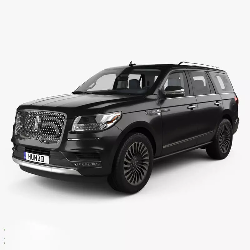  Lincoln Navigator Black Label with HQ interior 2017 3D model_0