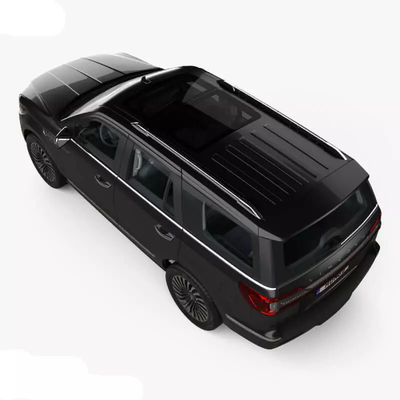  Lincoln Navigator Black Label with HQ interior 2017 3D model_21