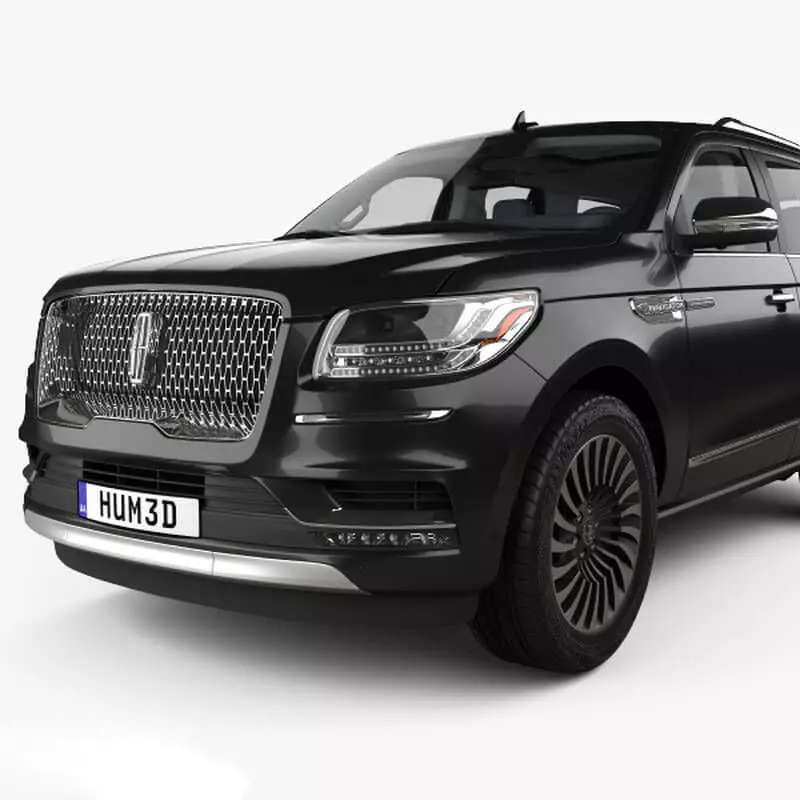  Lincoln Navigator Black Label with HQ interior 2017 3D model_15