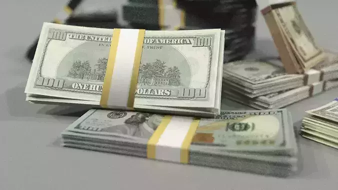 Stacks of Money 3D model Stacks of Money 3D model