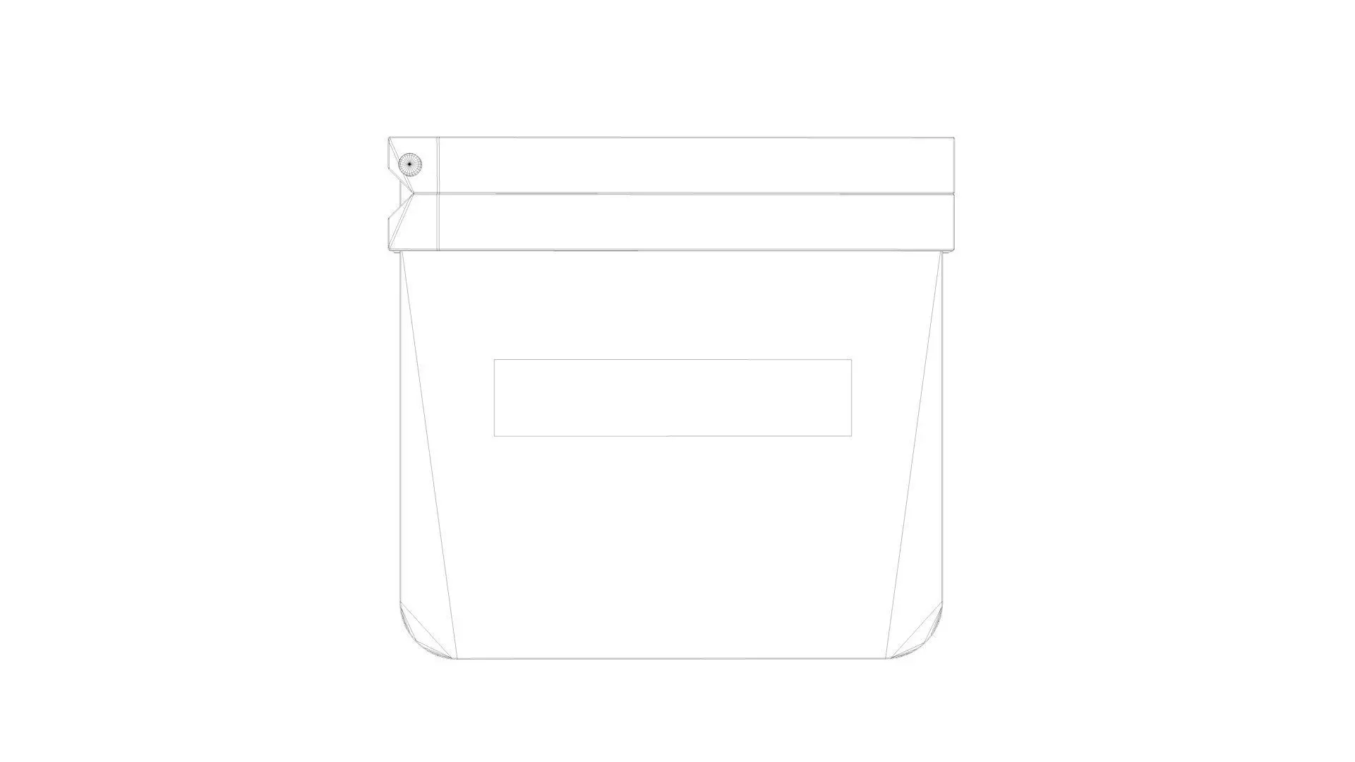Digital Movie Clapboard 3D model_5