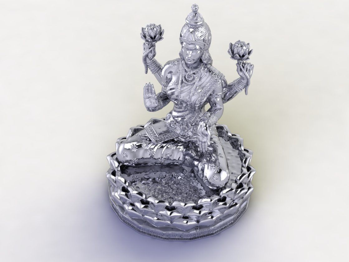 Lakshmi Statue 40024 3D print model_1