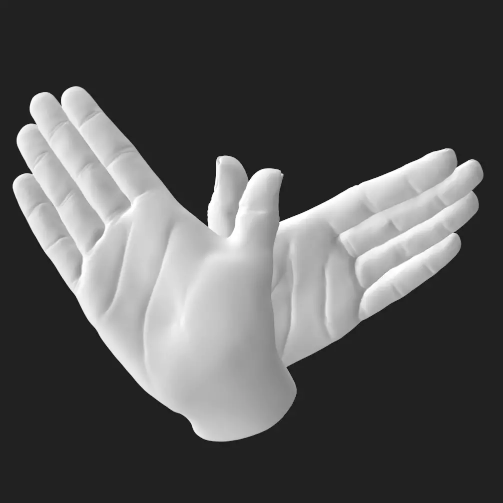 3D Printable Dove Hand Gesture STL Model Peace Decor Unity Gift 3D ...