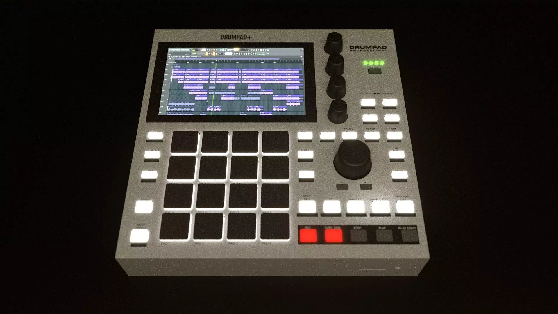 Drum Pad Beat Machine 3D model_3