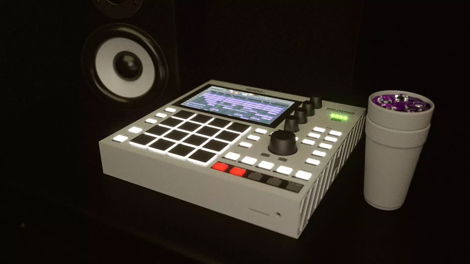 Drum Pad Beat Machine 3D model_4