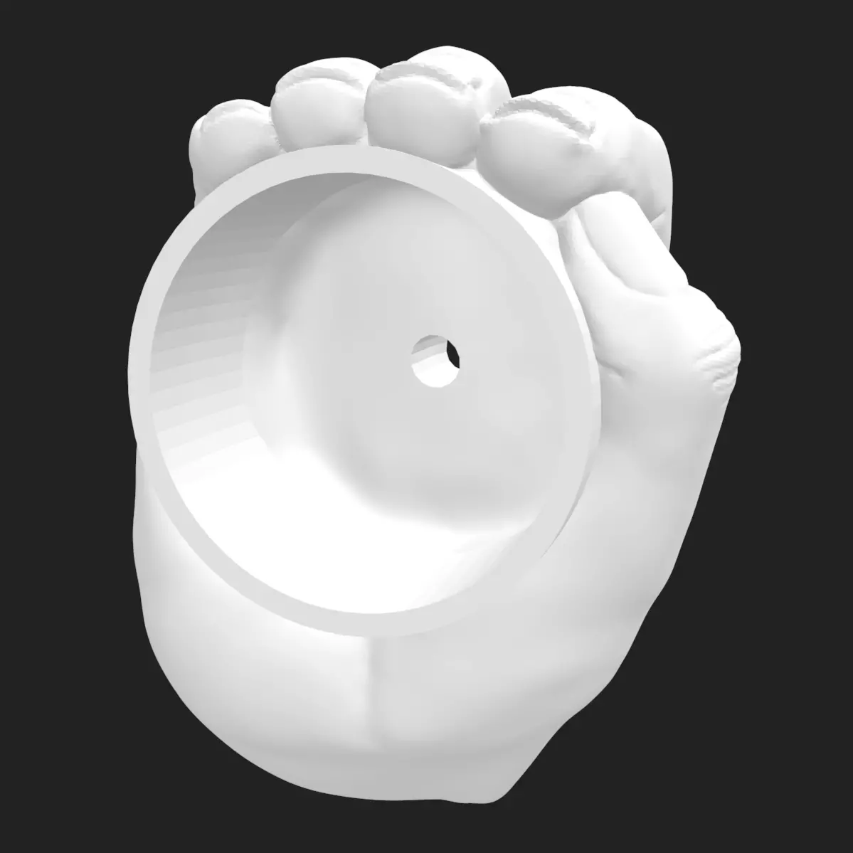 3D Printable Hand Planter Cup STL Set Home Decor Gift 3D print model_2