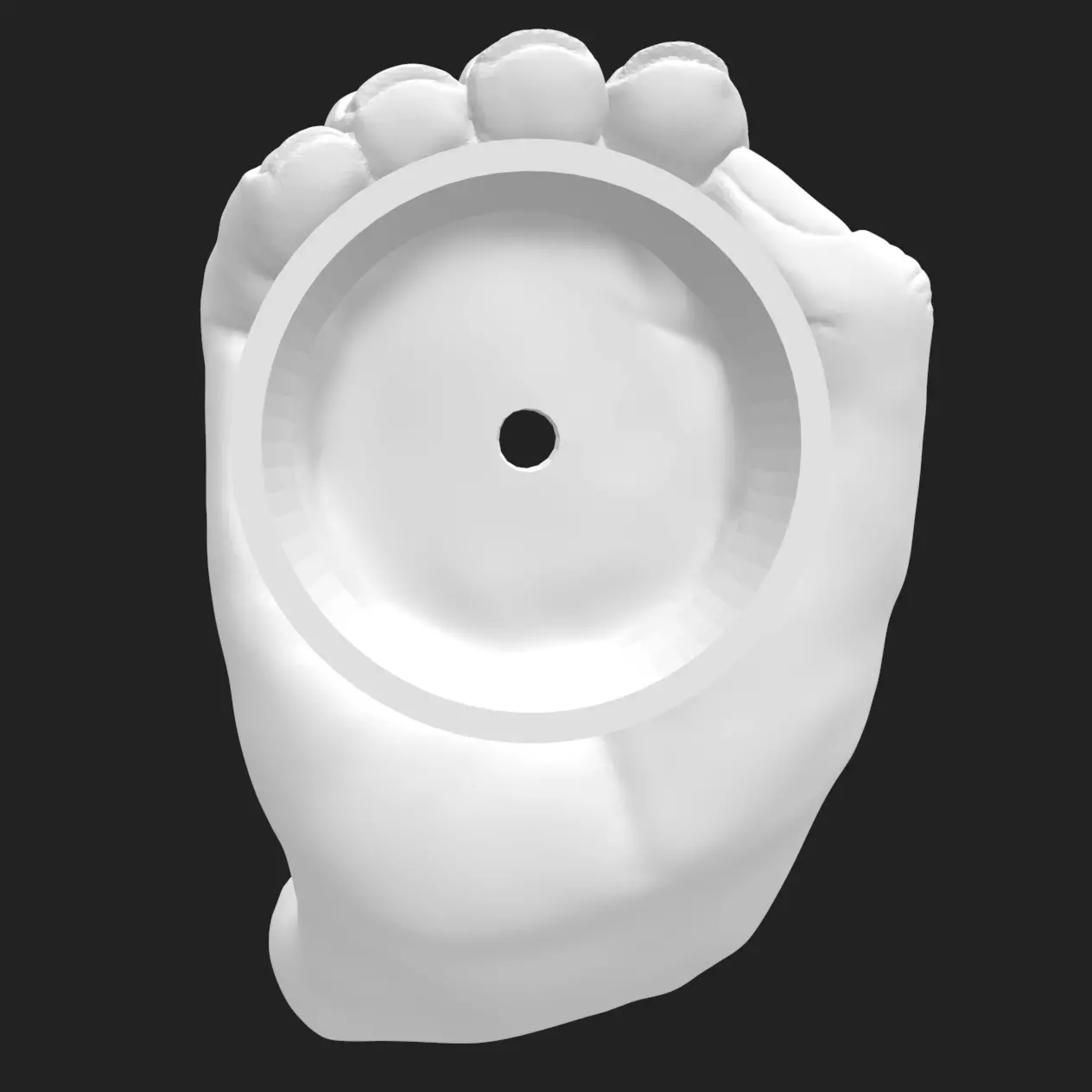 3D Printable Hand Planter Cup STL Set Home Decor Gift 3D print model_3