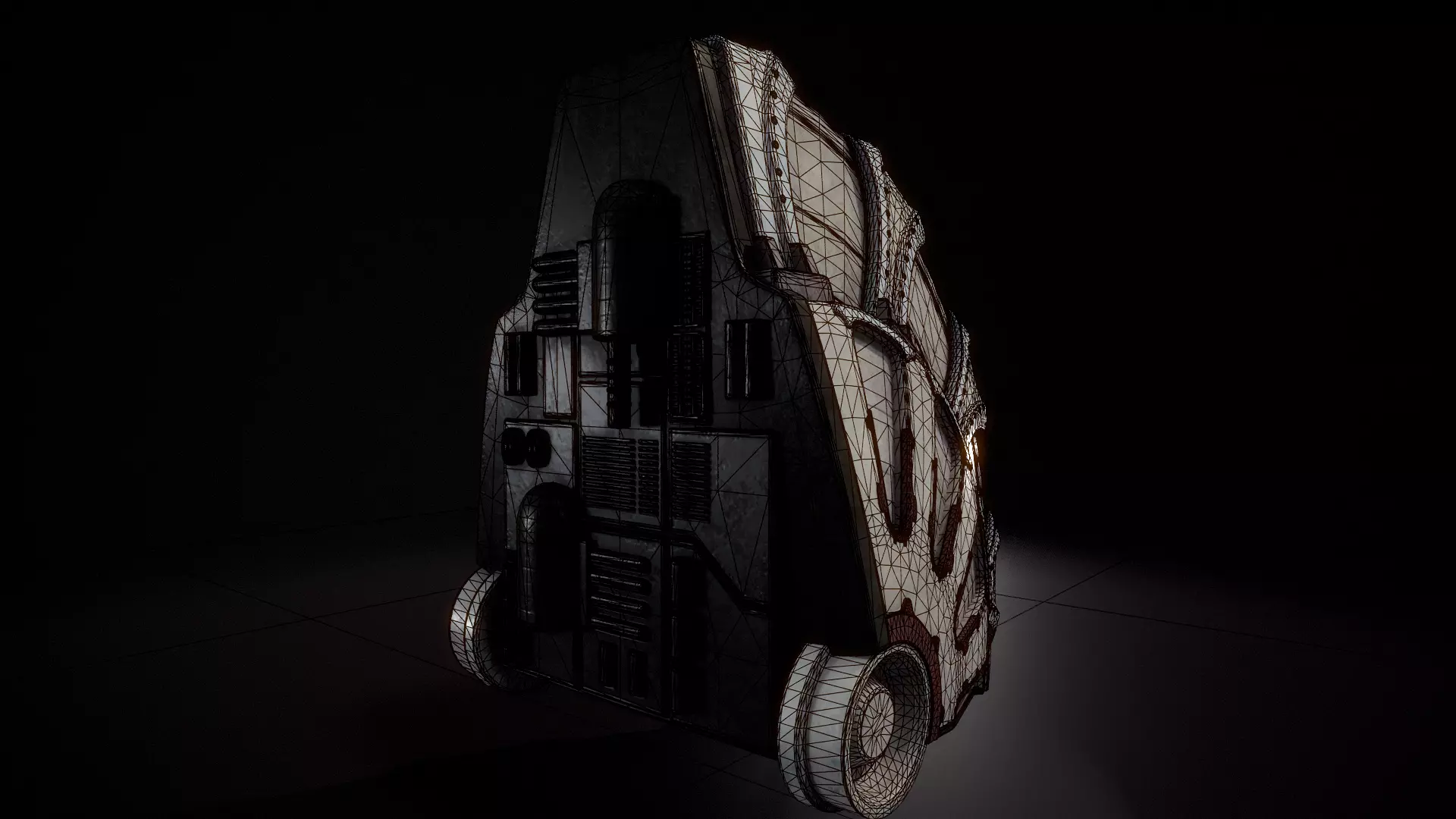 building 10 Low-poly 3D model_7