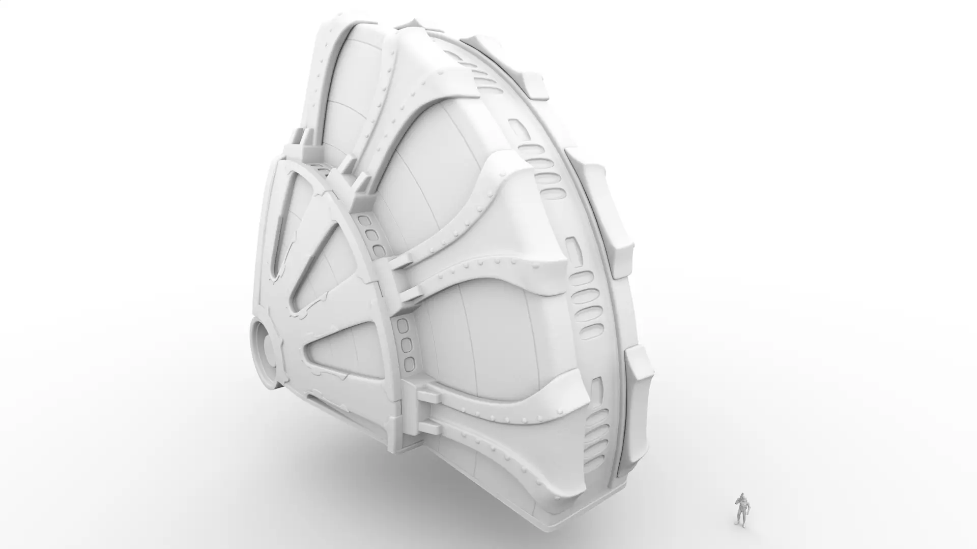 building 10 Low-poly 3D model_10