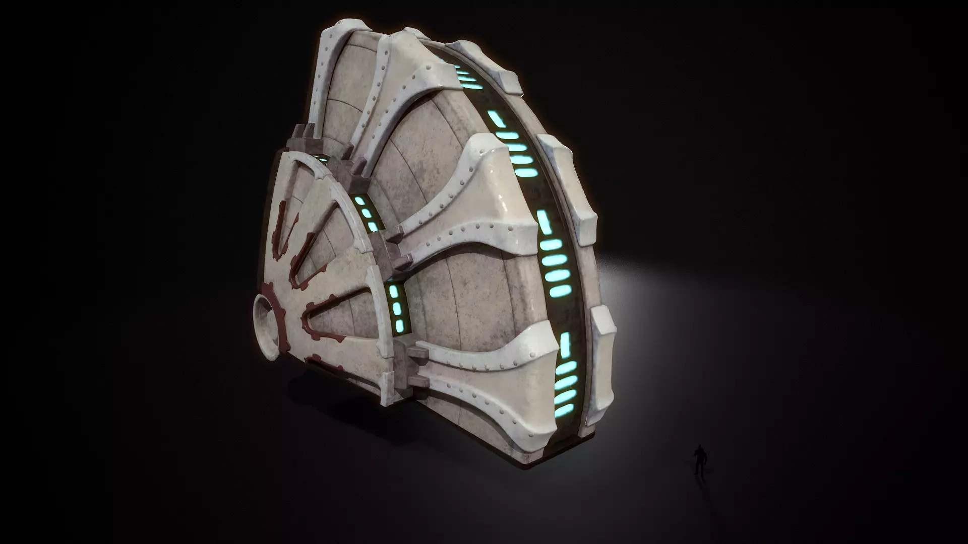 building 10 Low-poly 3D model_0