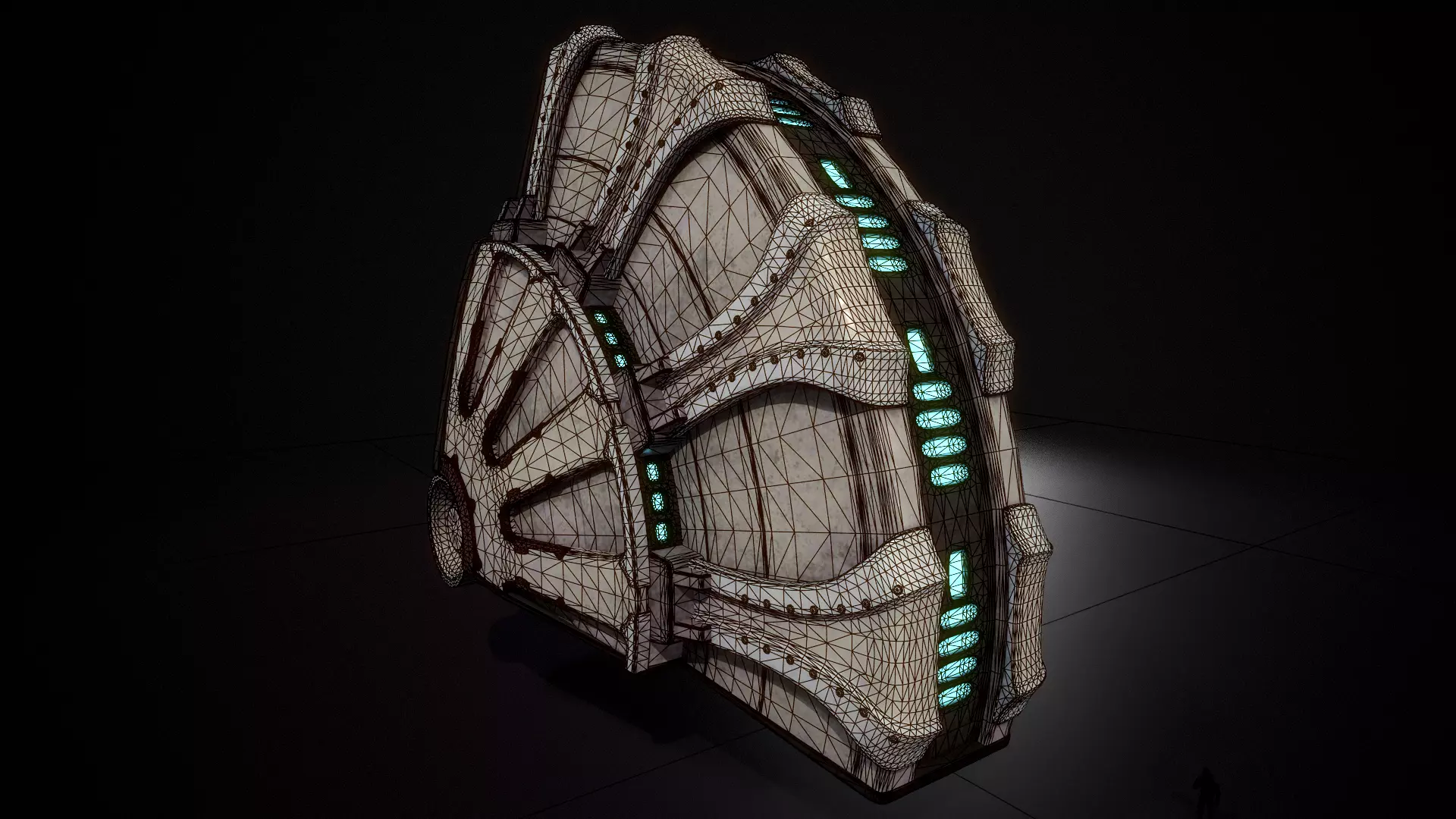 building 10 Low-poly 3D model_6