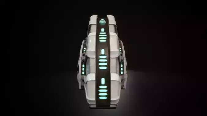 building 10 Low-poly 3D model 2