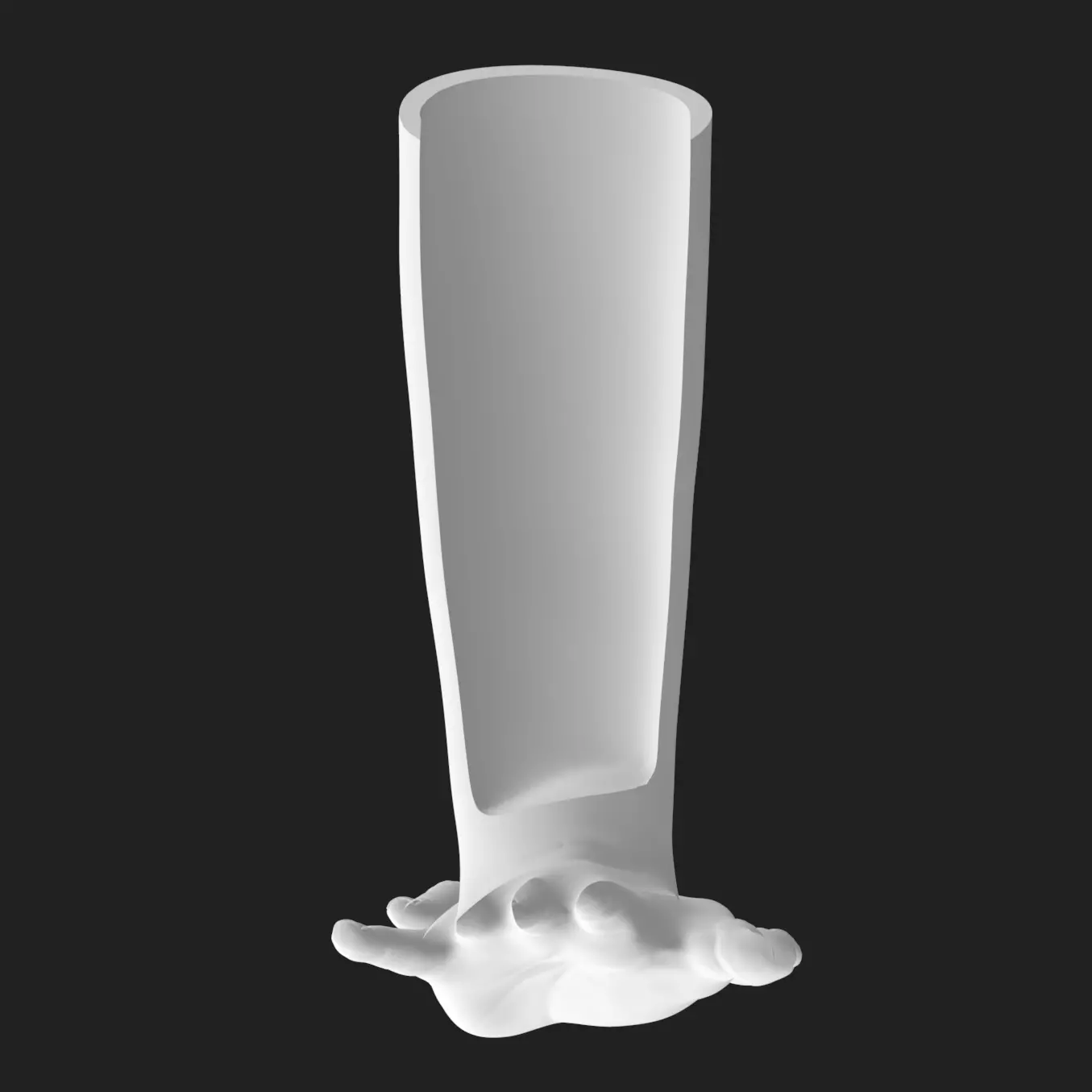 3D Printable Hand Arm Vase Cup STL Model Decor Gift 3D print model_2