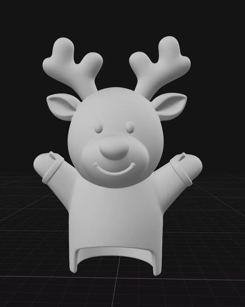 Reindeer 3D print model_1
